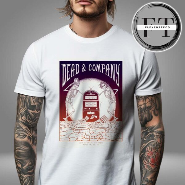 Dead And Company Official VIP Poster At Sphere In Las Vegas On April 24-25-26 2025 Unisex T-Shirt