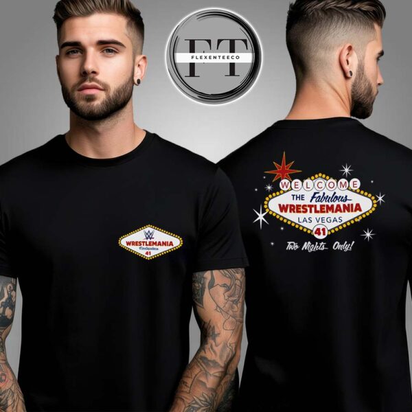 Men’s Contenders WWE Wrestlemania 41 2025 Two Side Unisex T-Shirt