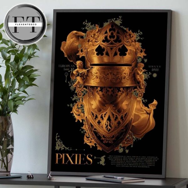 Pixies European Tour MMXXV 2025 Lucky You Luxembourg Home Decor Poster Canvas