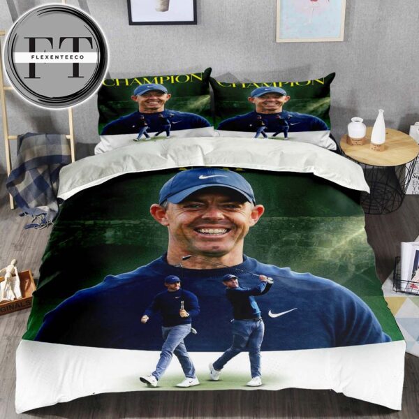 Rory Mcllroy Is The 2025 Masters Champion Completed Career Grand Slam Of Golf Bedding Set