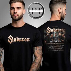 Sabaton Australia & New Zealand Tour On September 2025 Schedule Two Sided Unisex T-Shirt
