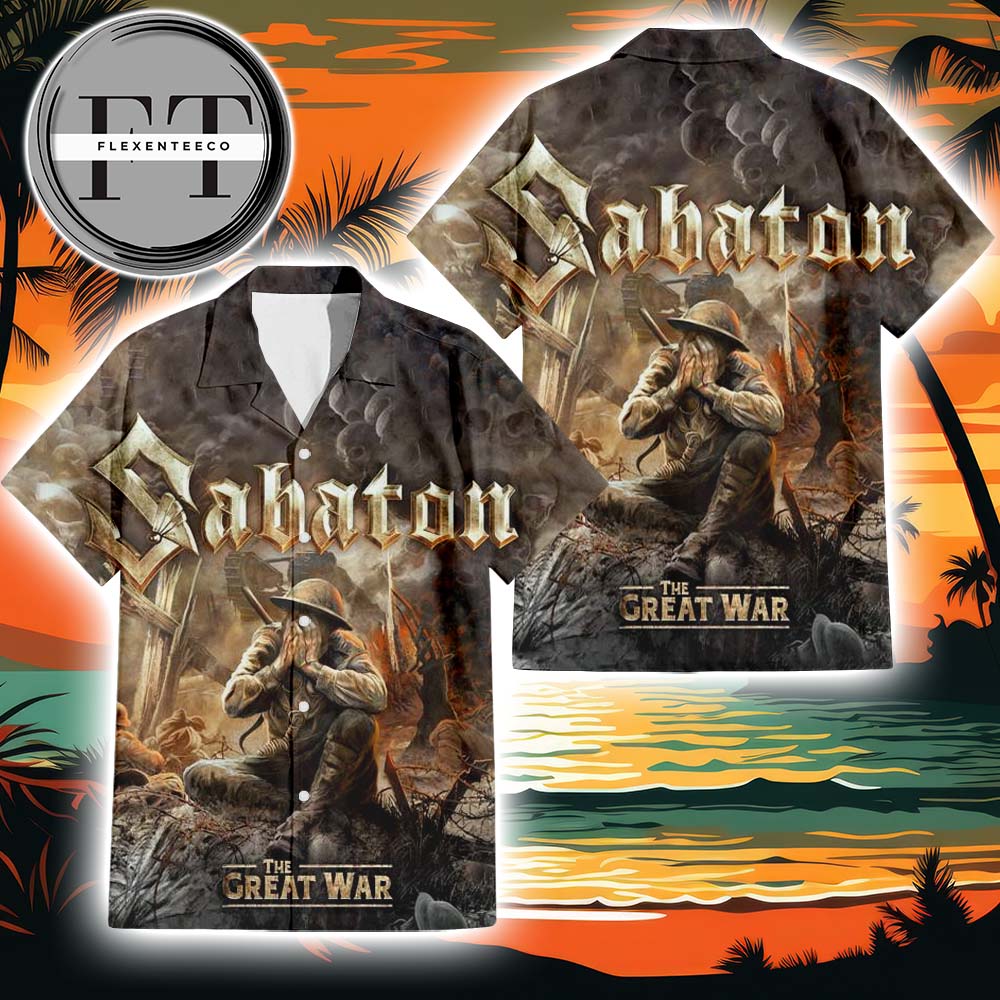 Sabaton The Great War Album Cover 2025 Summer Hawaiian Shirt Sabaton The Great War Album Cover 2025 Summer Hawaiian Shirt