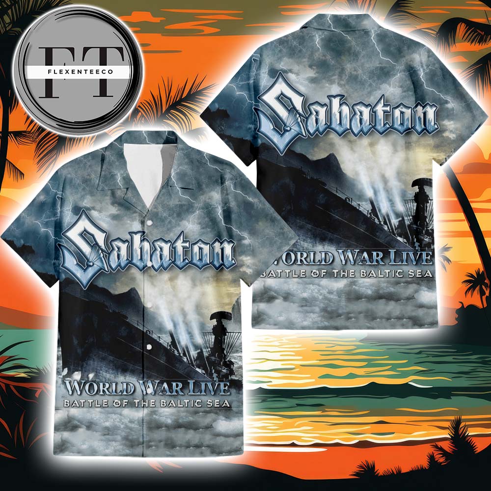 Sabaton World War Live Battle Of The Baltic Sea Album Cover 2025 Summer Hawaiian Shirt Sabaton World War Live Battle Of The Baltic Sea Album Cover 2025 Summer Hawaiian Shirt
