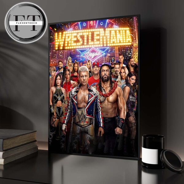WWE Wrestlemania 41 2025 Las Vegas All Stars Member Home Decor Poster Canvas