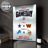 Kansas City Chiefs Will Duel Dallas Cowboys For A Thanksgiving Showdown 2025 NFL Schedule Home Decor Poster Canvas