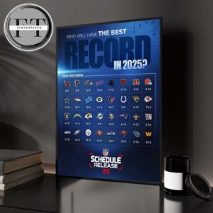 2025 NFL Schedule Release Who Will Have The Best Record In 2025 Home Decor Poster Canvas