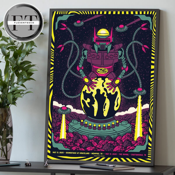 311 Music Show At Soundstage At Graceland In Memphis TN On May 13 2025 And At The Signal In Chattanooga TN On May 15 2025 Home Decor Poster Canvas