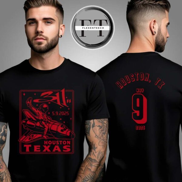 311 Spring Tour 2025 At 713 Music Hall In Houston TX On May 9 2025 Two Sided Unisex T-Shirt