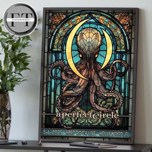A Perfect Circle Sessanta V2.0 At Hard Rock Live In Hollywood FL On May 6 2025 Home Decor Poster Canvas
