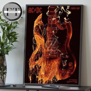 AC DC At Acrisure Stadium In Pittsburgh PA PWR Up Tour On May 8 2025 Home Decor Poster Canvas