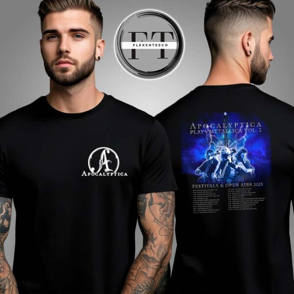 Apocalyptica Plays Metallica Vol.2 Festivals & Open Airs 2025 Summer Of Cello Metal Schedule Two Sided Unisex T-Shirt