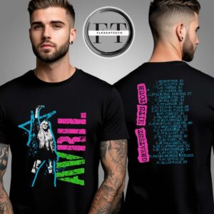 Avril Lavigne Greatest Hits Tour 2025 Tour Dates Two Sided Unisex T-Shirt