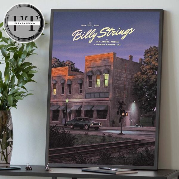 Billy Strings Night 1 At Van Andel Arena In Grand Rapids MI On May 30 2025 Home Decor Poster Canvas