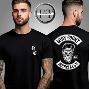 Body Count Merciless Biker Two Sided Unisex T-Shirt