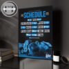 Buffalo Bills 2025 NFL Schedule Match Dates Home Decor Poster Canvas