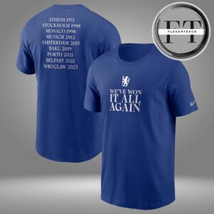 Chelsea x Nike We’ve Won It All Again Graphic Win 2024-2025 UEFA Conference League All Over Print Shirt