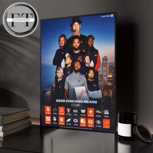 Chicago Bears Immediate Release 2025 NFL Schedule Home Decor Poster Canvas