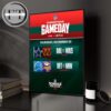 Chritmast Day Game On December 25 2025 NFL Schedule Home Decor Poster Canvas