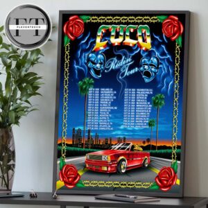 Cuco Ridin Tour Tour Dates Schedule Home Decor Poster Canvas