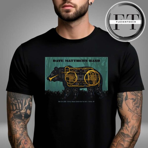 Dave Matthews Band At Bethel Woods Center For The Arts Bethel On NY May 24 2025 Unisex T-Shirt