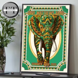 Dave Matthews Band Poster Art Summer Tour 2025 Home Decor Poster Canvas