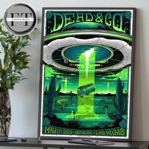 Dead And Company At Sphere In Las Vegas NV On May 17 2025 Home Decor Poster Canvas