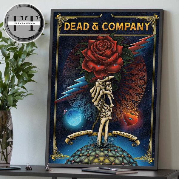 Dead And Company Live At Sphere In Las Vegas Nevada On May 10 2025 Home Decor Poster Canvas