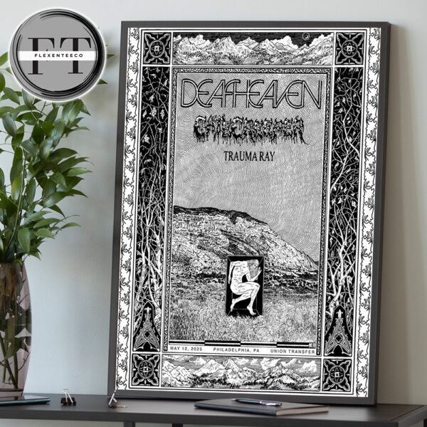Deafheaven At Union Transfer In Philadelphia PA On May 12 2025 Home Decor Poster Canvas