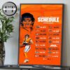 Cleveland Browns 2025 NFL Schedule Home Decor Poster Canvas