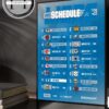 Los Angeles Rams 2025 NFL Schedule Match Dates Home Decor Poster Canvas
