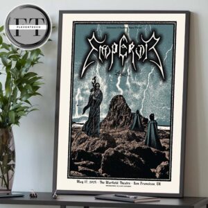 Emperor With Agalloch At The Warfield Theatre In San Francisco CA On May 17 2025 Home Decor Poster Canvas