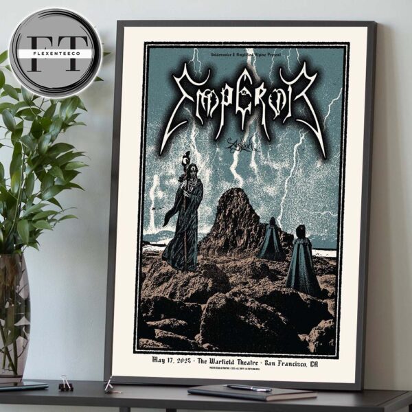 Emperor With Agalloch At The Warfield Theatre In San Francisco CA On May 17 2025 Home Decor Poster Canvas