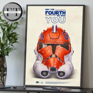 Florida Gators x Star Wars Day May The 4th Be With You Home Decor Poster Canvas