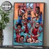 Goden State Warriors Eliminate The Houston Rockets & Advance To The 2nd Round NBA 2025 Home Decor Poster Canvas