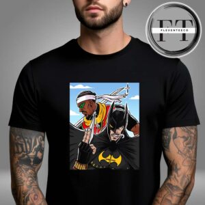 Golden State Warriors Batman And Robin Stephen Curry And Jimmy Butler Returns Anime Style Unisex T-Shirt
