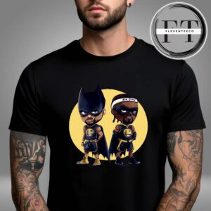 Golden State Warriors Batman And Robin Stephen Curry And Jimmy Butler Returns Chibi Art Unisex T-Shirt