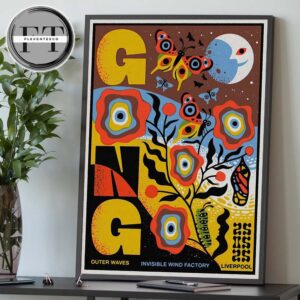 Gong Band At Outer Waves In Liverpool UK On May 25 2025 Home Decor Poster Canvas