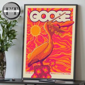 Goose Band At The Masonic In San Francisco CA On May 27-28 2025 Home Decor Poster Canvas