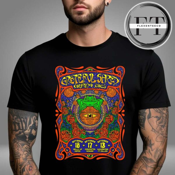 Grateful Shred Colorado Tour 2025 On October 16-17-18 2025 Unisex T-Shirt
