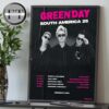 Greenday South America 25 Tour Schedule Home Decor Poster Canvas