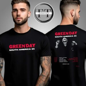 Greenday South America 25 Tour Schedule Two Sided Unisex T-Shirt