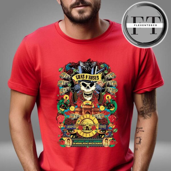 Gun N Rose At Mahalaxmi Racecourse In Mumbai IN On May 17 2025 Unisex T-Shirt