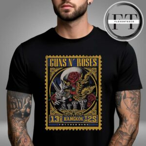 Gun N Rose At Thunderdome Stadium In Muang Thong Thani Bangkok TH On May 13 World Tour 2025 Unisex T-Shirt