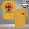 Gun N Rose Rose Cross Gold World Tour 2025 Two Sided Unisex T-Shirt