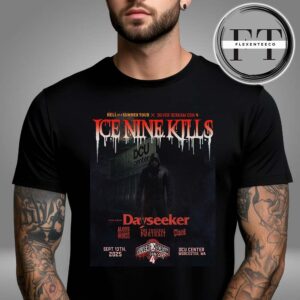 Ice Nine Kills Hell Of A Summer Tour x Silver Scream Con 4 At DCU Center In Worcester MA On September 13th 2025 Two Sided Unisex T-Shirt