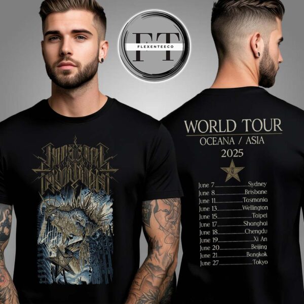 Imperial Triumphant Oceania Asia World Tour 2025 Tour Dates Schedule Two Sided Unisex T-Shirt