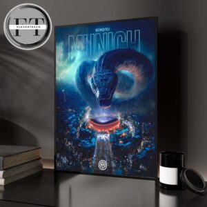 Inter Milan Road To Munich 2025 UEFA Champions League Home Decor Poster Canvas