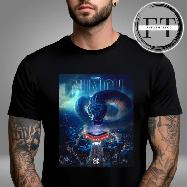 Inter Milan Road To Munich 2025 UEFA Champions League Unisex T-Shirt