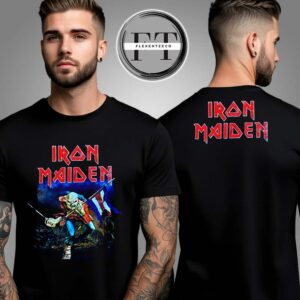 Iron Maiden Eddie The Trooper Two Sided Unisex T-Shirt