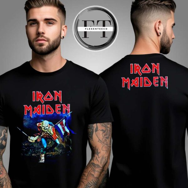 Iron Maiden Eddie The Trooper Two Sided Unisex T-Shirt
